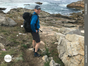 Auch bei der sechsten Camino Portugues da Costa Etappe nimmt uns der Anblick von Felsen und Meer gefangen.
