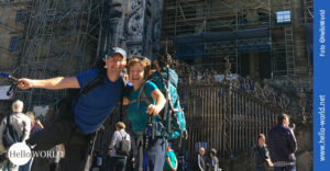 Hier endet die Camino Portugues-Tour: die Kathedrale von Santiago de Compostela