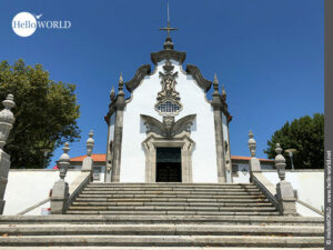 Hier sieht man die Capela de Nossa Senhora da Agonia in Viana do Castelo,.