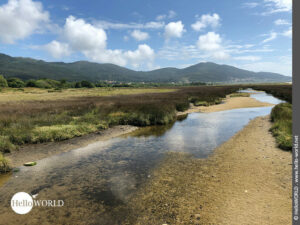 Hier sieht man eine Landschaft bei Carnota.