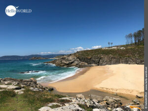 Hier sieht man den Praia do Dique in der N&auml;he der Ortschaft Queiruga.