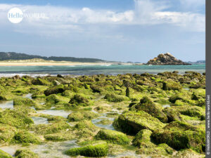 Hier sieht man den Strand Playa de la Ladeira in der N&auml;he von Corrubedo, einem Ort der in den Rias Baixas liegt.