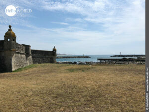 Hier sieht man das Forte da Lagarteira an der Atlantikk&uuml;ste.